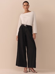 Black N. Premium Palazzo Wide Leg Jeans - Image 1 of 10