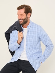 FatFace Long Sleeve Gingham Check Shirt - صورة 5 من 6