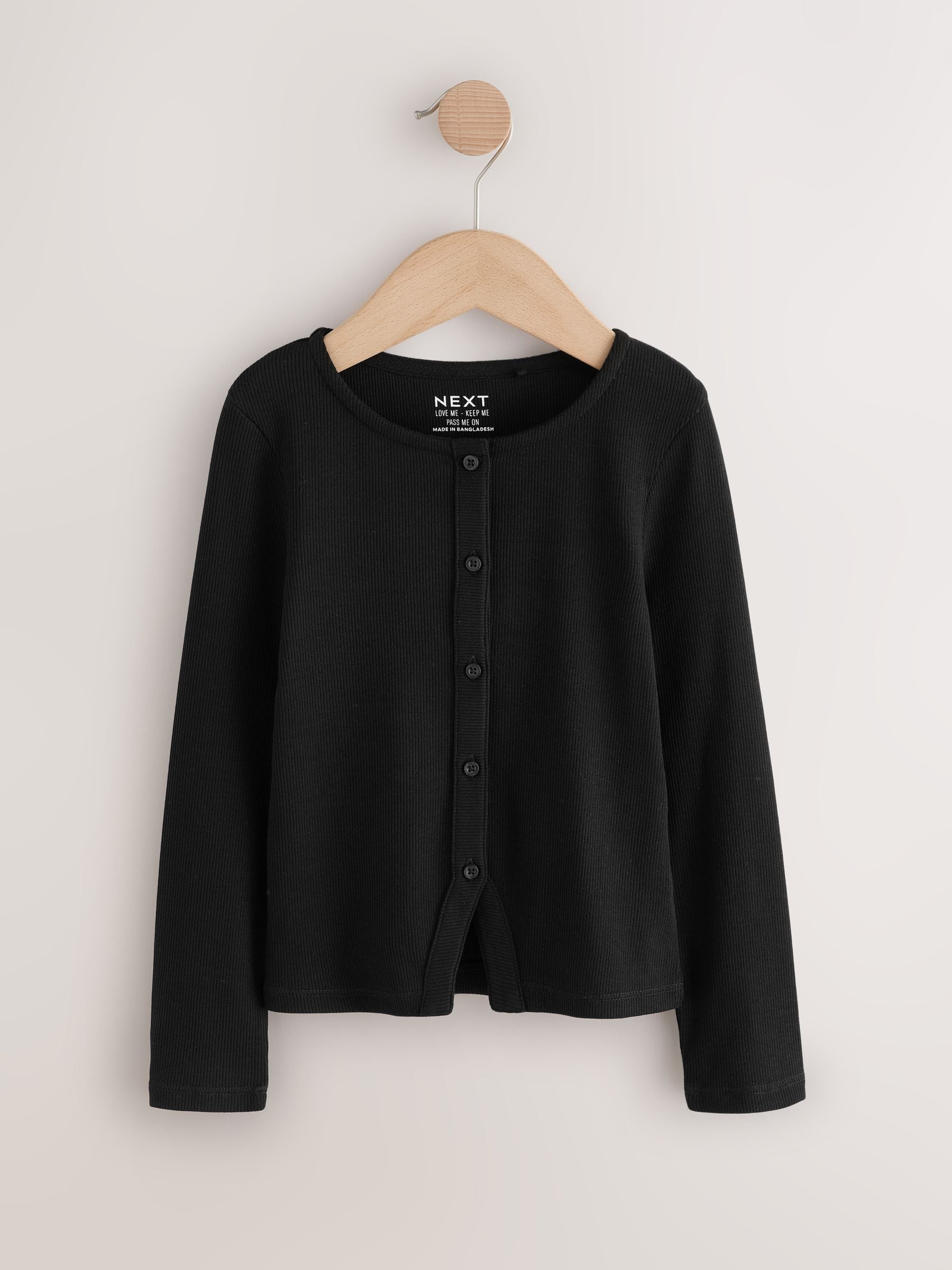 トップス lgb black longsleeve cardigan Buy Black Long Sleeve Ribbed Cardigan (3-16yrs) from Next USA