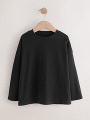 Black Long Sleeve Top (3-16yrs) - Image 1 of 7
