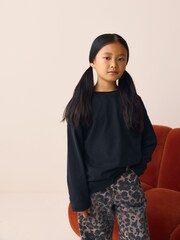 Black Long Sleeve Top (3-16yrs) - Image 2 of 7