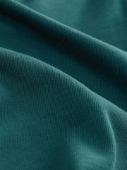 Teal Blue Regular Fit Heavyweight T-Shirt - Image 7 of 7