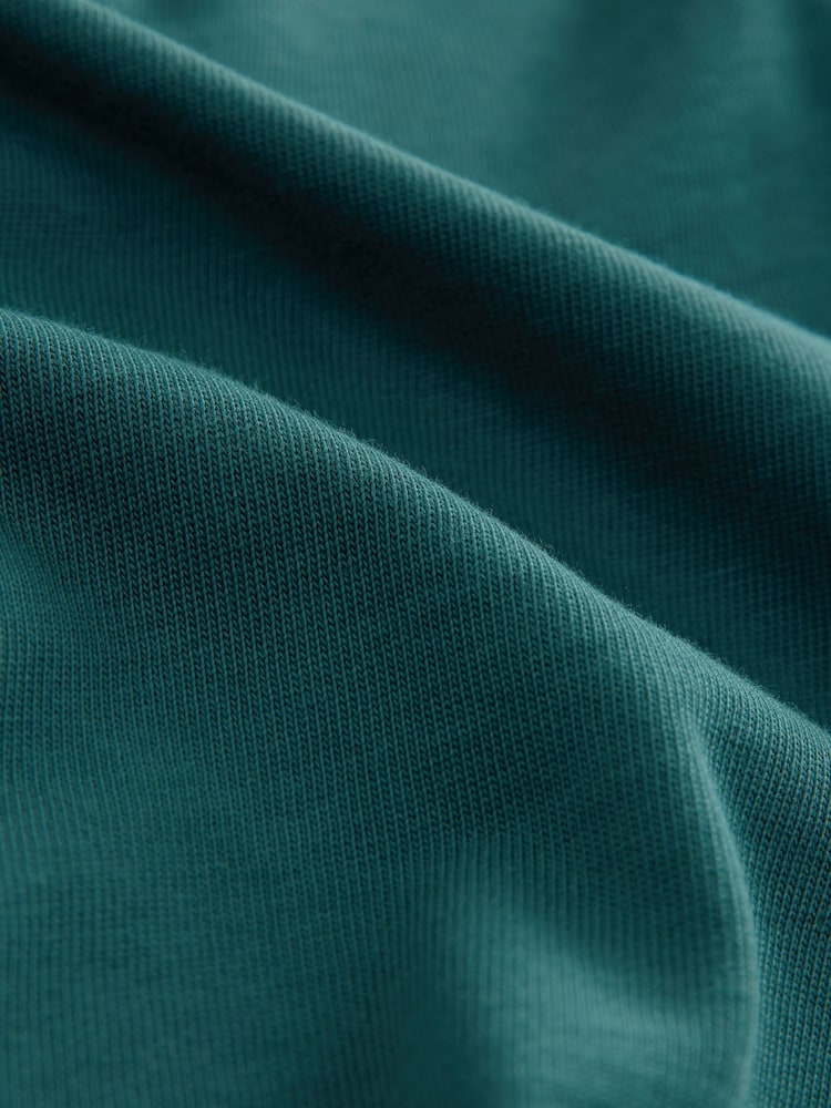 Teal Blue Regular Fit Heavyweight T-Shirt - Image 7 of 7 Teal Blue Regular Fit Heavyweight T-Shirt - Image 7 of 7