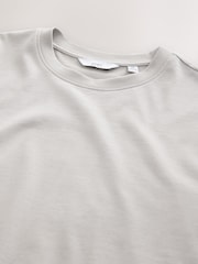 Ice Grey Regular Fit Heavyweight T-Shirt - Image 7 of 7