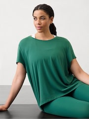 Athleta Blue With Ease Rib T-Shirt - Image 1 of 2