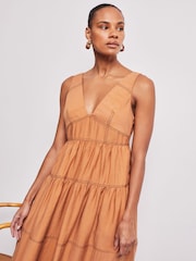Vivere Brown Polly Sundress - Image 2 of 4