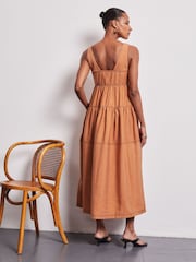 Vivere Brown Polly Sundress - Image 3 of 4
