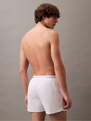 Calvin Klein Black/White/Grey 3 Pack Slim Fit Boxers - Icon Cotton Stretch - Image 4 of 5