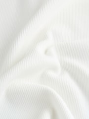 White Long Sleeve Ribbed Top (3-16yrs) - Image 3 of 4