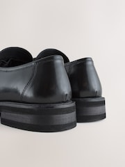 Black Square Toe Loafers - Image 3 of 5