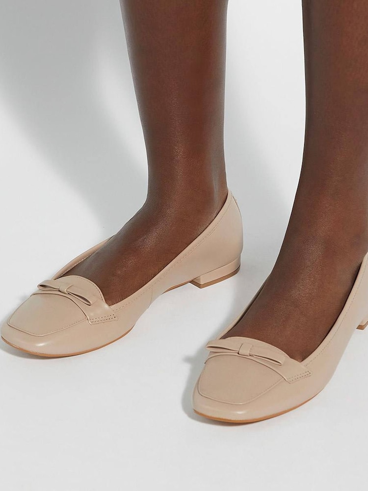 Cream - Dune London glows pentlja detajl mokasini - Slika 1 iz 6 Cream - Dune London glows pentlja detajl mokasini - Slika 1 iz 6