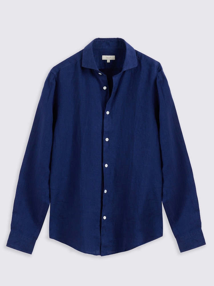 Tailored Fit 100% Linen Shirt - Image 4 of 4 Tailored Fit 100% Linen Shirt - Image 4 of 4