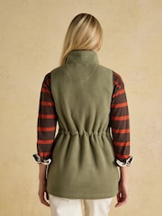 Joules Heritage Light Green Longline Fleece Gilet - Image 2 of 11