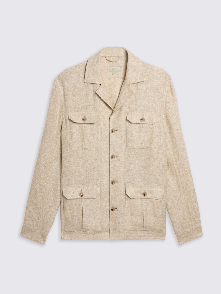 MOSS Natural Safari Shirt - Image 4 of 4