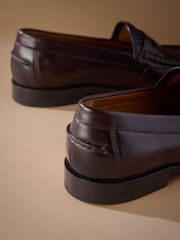 Brown Signature Leather Sole Woven Loafers - Image 5 of 5