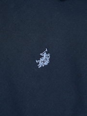 U.S. Polo Assn. Blue Mens Linen Blend Short Sleeve Shirt - Image 7 of 7