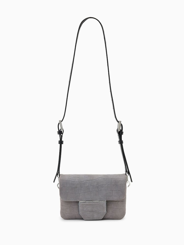 AllSaints Blue Jupiter Cross-Body Bag - Image 1 of 9