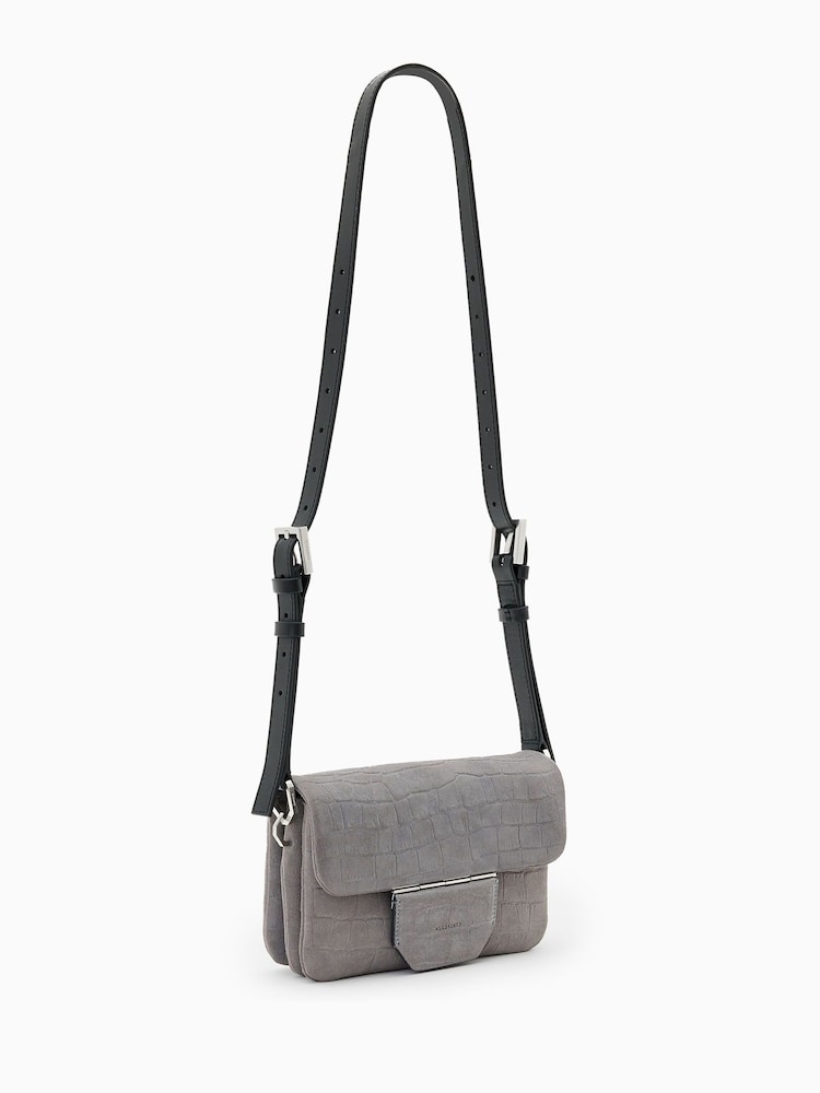 AllSaints Blue Jupiter Cross-Body Bag - Image 2 of 9