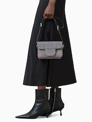 AllSaints Blue Jupiter Cross-Body Bag - Image 8 of 9