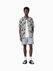 AllSaints Grey Underground Swim Shorts - Image 1 of 10