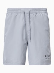 AllSaints Grey Underground Swim Shorts - Image 10 of 10
