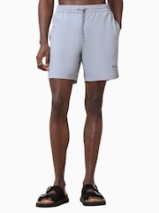 AllSaints Grey Underground Swim Shorts - Image 6 of 10