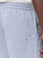 AllSaints Grey Underground Swim Shorts - Image 7 of 10