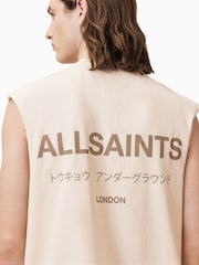 AllSaints Nude Underground Crew 100% Organic Cotton T-Shirt - Image 2 of 7