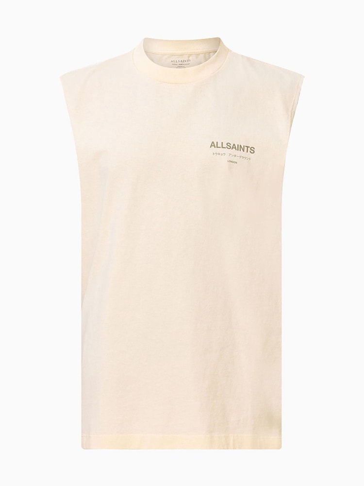 AllSaints Nude Underground Crew 100% Organic Cotton T-Shirt - Image 7 of 7