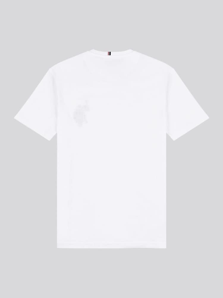 أبيض - U.S. Polo Assn. Mens Large Player 100% Cotton T-Shirt - صورة 2 من 3