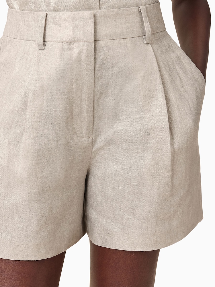 AllSaints Natural Averie Shorts - Image 3 of 9