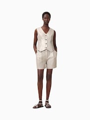 AllSaints Natural Averie Shorts - Image 4 of 9