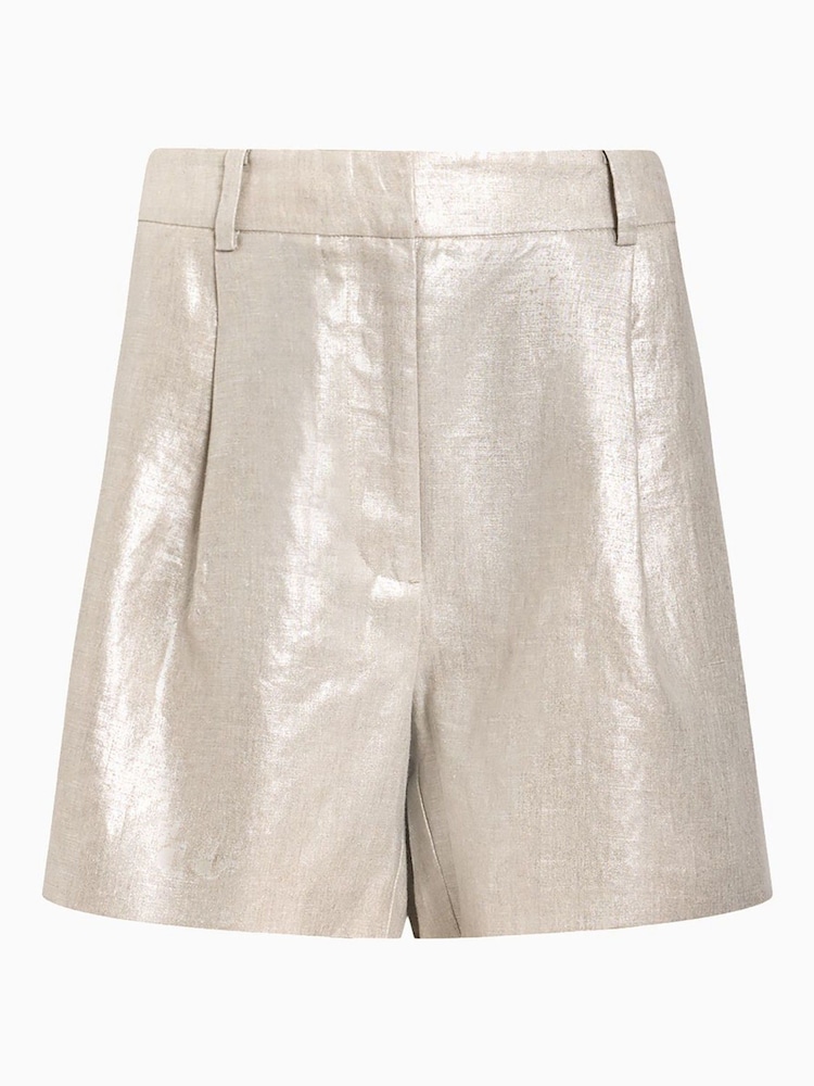 AllSaints Natural Averie Shorts - Image 9 of 9
