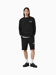 AllSaints Black Underground 100% Organic Cotton Crew Sweatshirt - Image 5 of 7