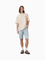 Chalk White - Футболка из 100% хлопка с круглым вырезом Allsaints Underground - Изображение 3 из 7