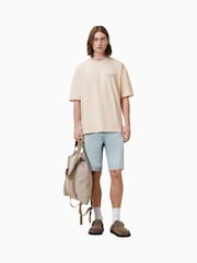 Chalk White - Футболка из 100% хлопка с круглым вырезом Allsaints Underground - Изображение 5 из 7