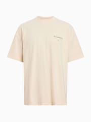 Chalk White - Футболка из 100% хлопка с круглым вырезом Allsaints Underground - Изображение 7 из 7