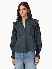 AllSaints Blue Heather Top - Image 1 of 6