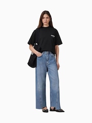 AllSaints Black Chrome Underground Etta 100% Organic Cotton T-Shirt - Image 5 of 10