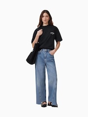 AllSaints Black Chrome Underground Etta 100% Organic Cotton T-Shirt - Image 6 of 10