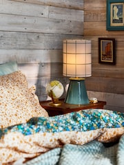 FatFace Teal Blue Rechargeable Table Lamp - Image 1 of 8