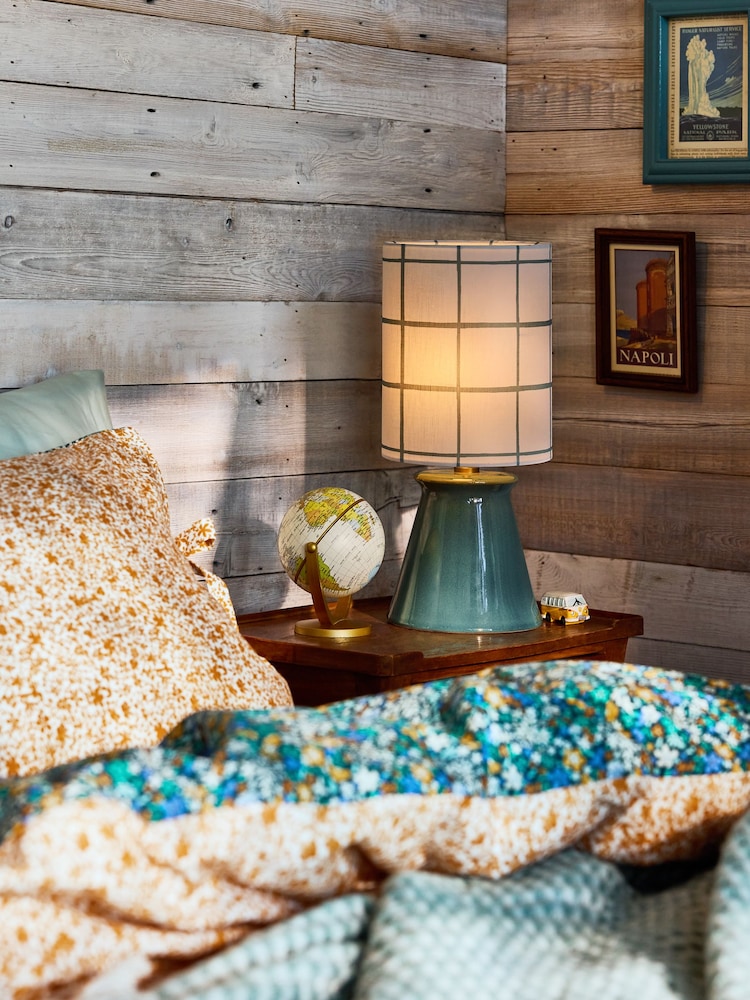 FatFace Teal Blue Rechargeable Table Lamp - Image 1 of 8