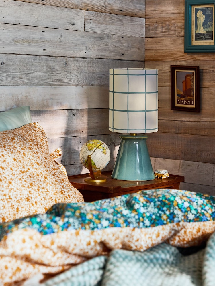 FatFace Teal Blue Rechargeable Table Lamp - Image 2 of 8