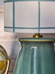 FatFace Teal Blue Rechargeable Table Lamp - Image 3 of 8