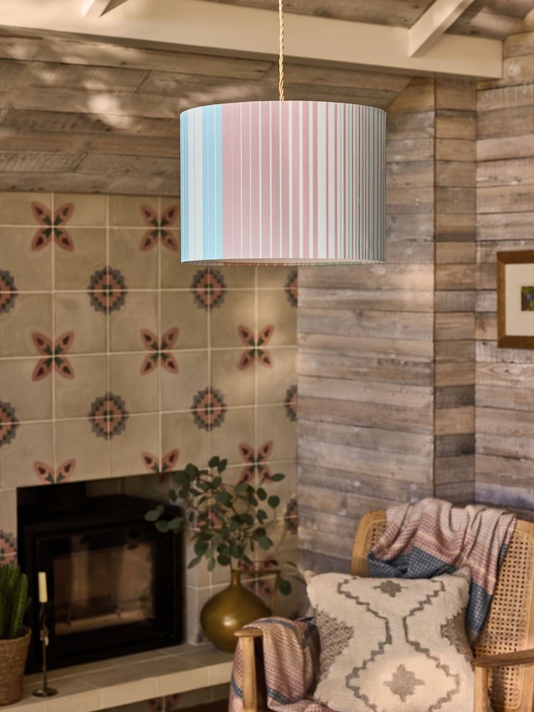 FatFace Multi Colour Stripe Easy Fit Light Shade - Image 2 of 8
