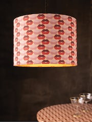 Rockett St George Red/Pink Easyfit Drum Shade - Image 1 of 4