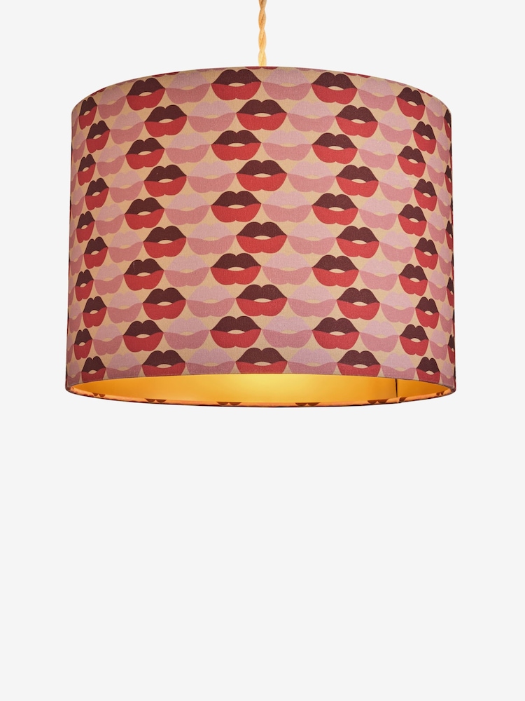 Rockett St George Red/Pink Easyfit Drum Shade - Image 4 of 4