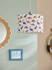 Jojo Maman Bébé Blue/Green Easy Fit Dinosaur Print Shade Ceiling Light - Image 2 of 4