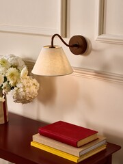 Nina Campbell Bronze/Cream Sagano Wall Light - Image 1 of 3