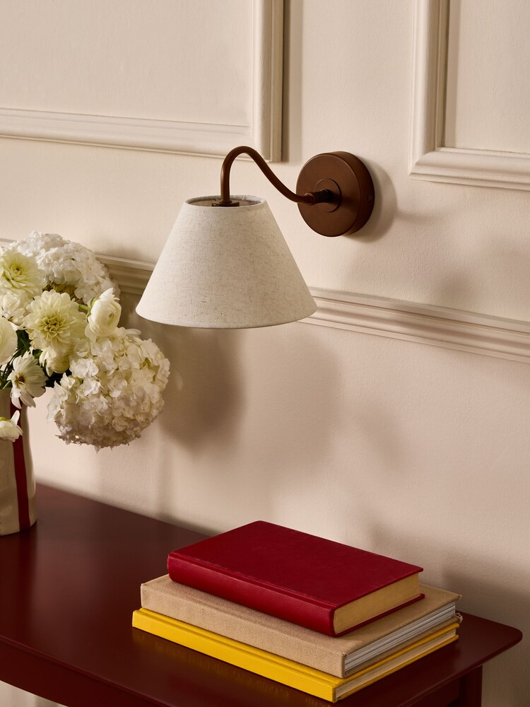 Nina Campbell Bronze/Cream Sagano Wall Light - Image 2 of 3